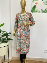 White printed chiffon kurti - kasumi.in
